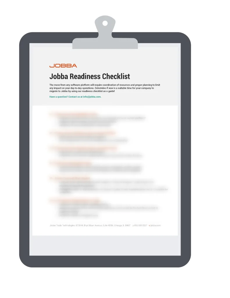 jobba readiness checklist
